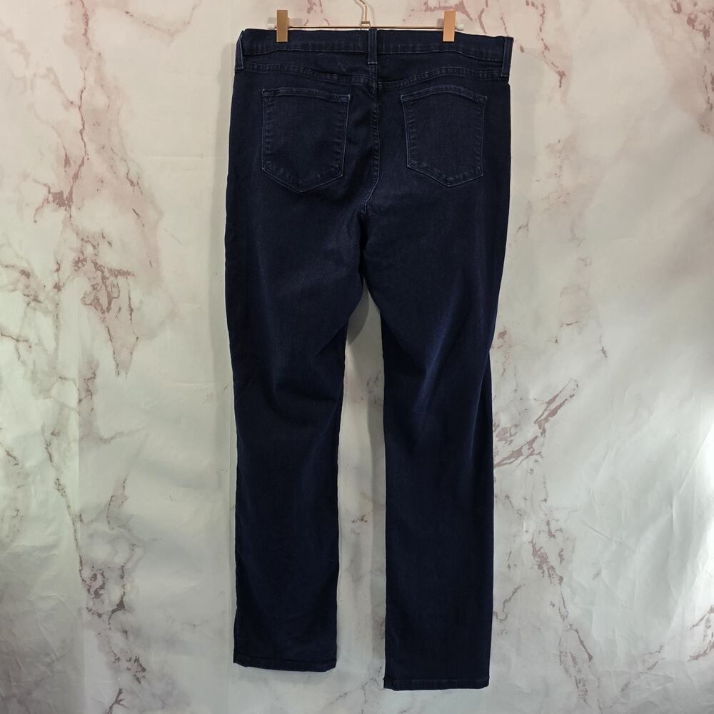 NYDJ Jeans Womens 14 X 30 Straight Dark Stretch High Rise Dark Wash Daughters